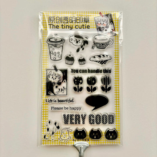 NEW Star Studio - The Tiny Cutie | 21pcs Clear Stamp Set | Silicone Stamp