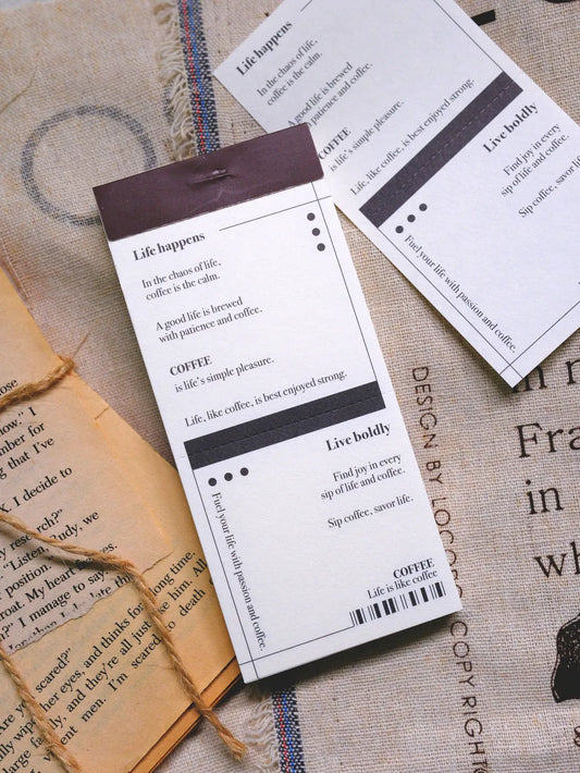 NEW! Sonia - Coffee | 50pcs Notebook | Ephemera Paper