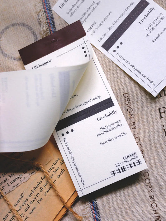 NEW! Sonia - Coffee | 50pcs Notebook | Ephemera Paper