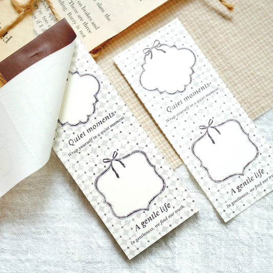 NEW! Sonia - Ribbon Bow B | 50pcs Notebook | Ephemera Paper