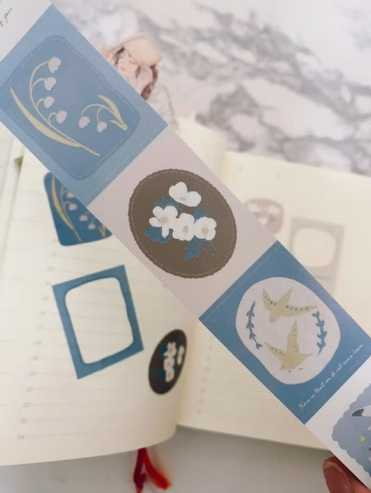 NEW! Hairmo - Flower Appearance | Kiss-cut | 3cm PET Tape | Release Paper | 5M