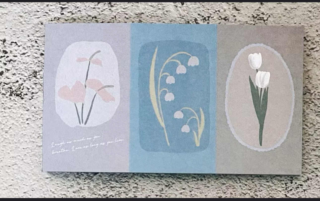 NEW! Hairmo - Flower Appearance | 50pcs Notebook | Ephemera Paper