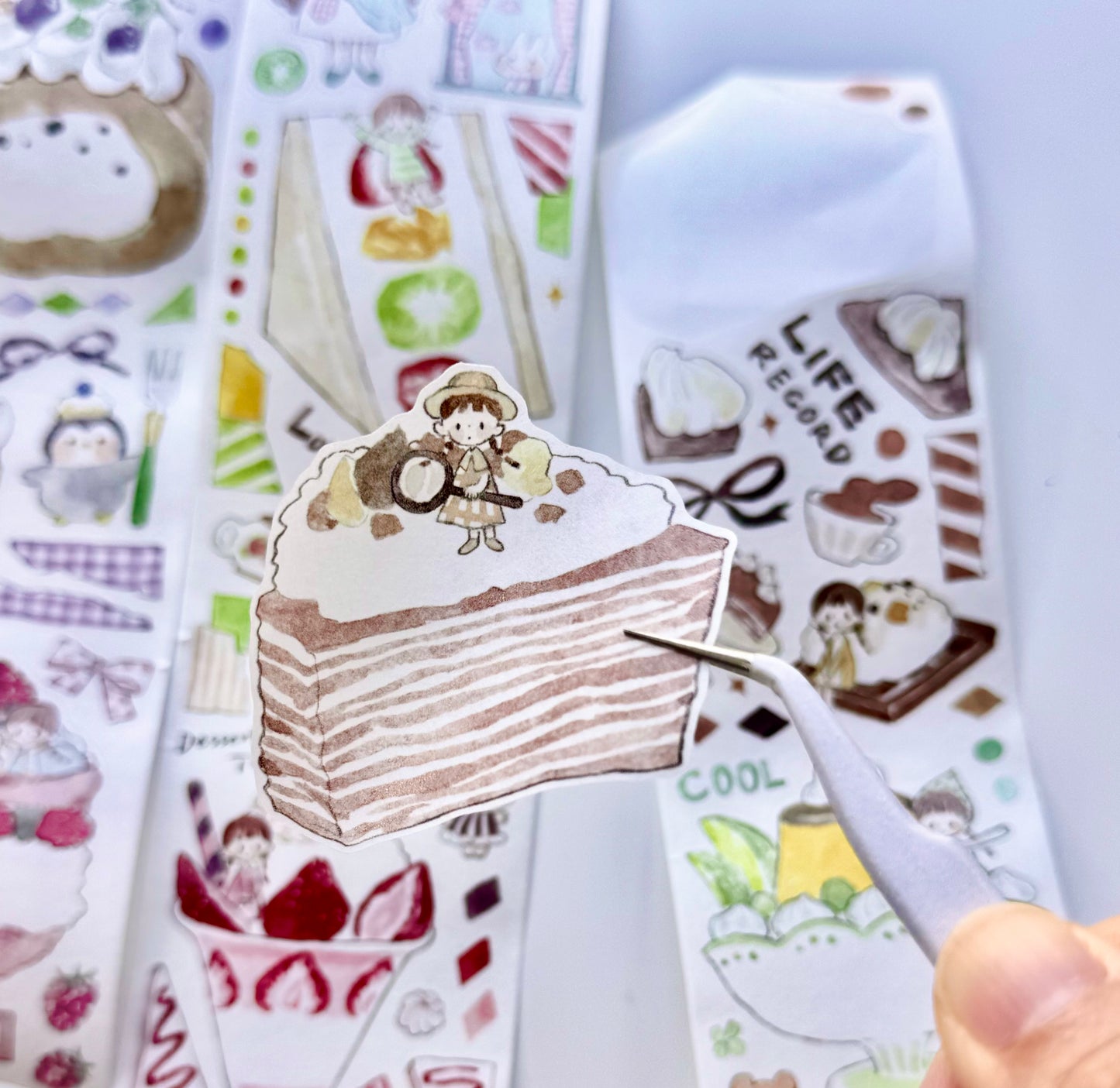 NEW! Molinta - Sweet Food | 6cm Kiss-cut Washi Tape | Release Paper | 5M