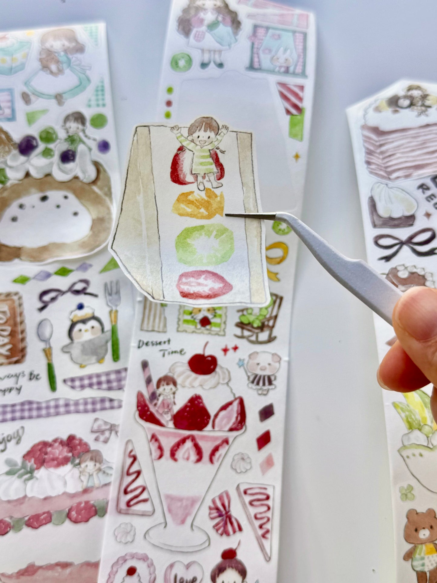 NEW! Molinta - Sweet Food | 6cm Kiss-cut Washi Tape | Release Paper | 5M