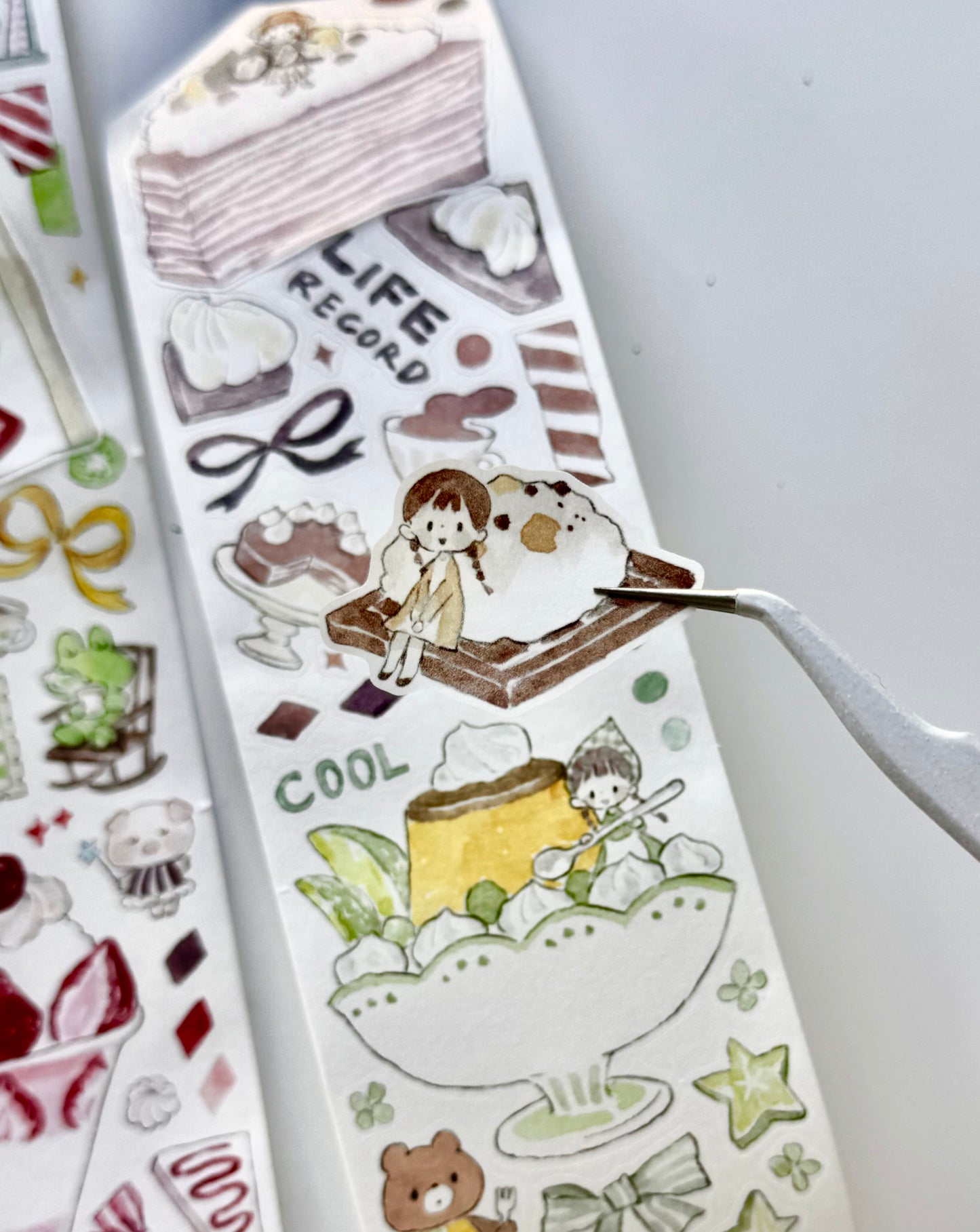 NEW! Molinta - Sweet Food | 6cm Kiss-cut Washi Tape | Release Paper | 5M