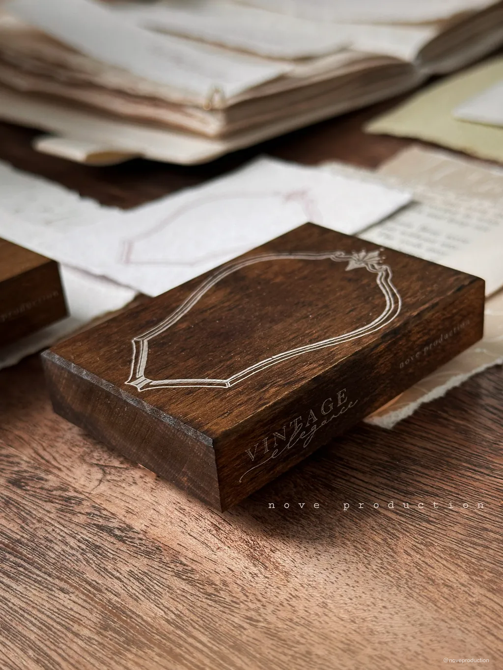 NEW! Nove -Vintage Elegance Collection | Rubber Stamps
