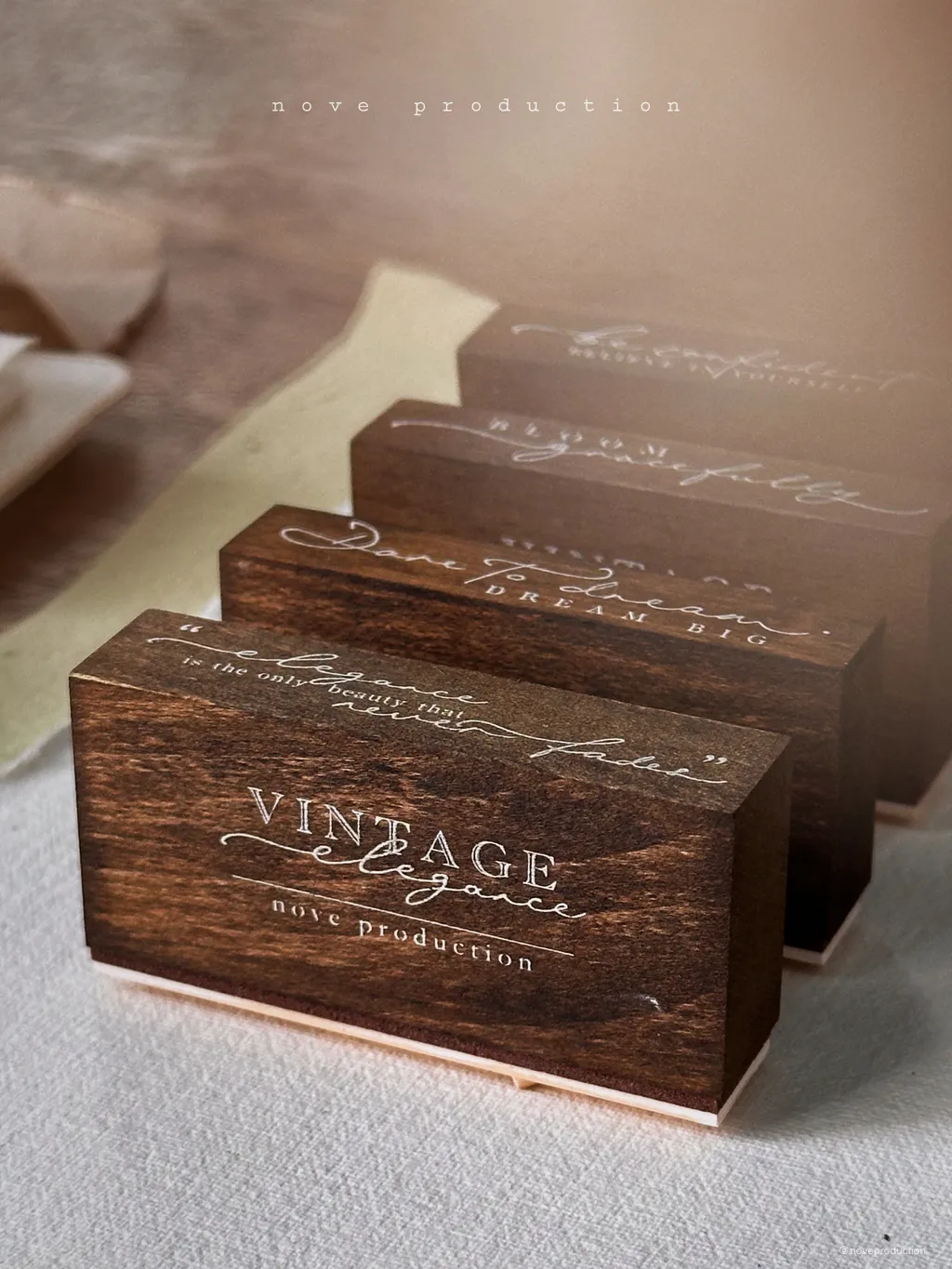 NEW! Nove -Vintage Elegance Collection | Rubber Stamps