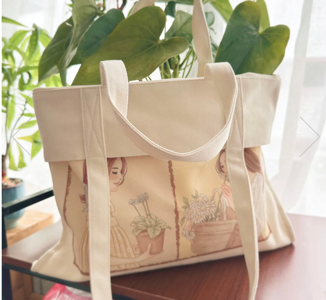 Windry Ramadhina X Journal Pages - Slow Living B| Canvas Bag| Tote Bag