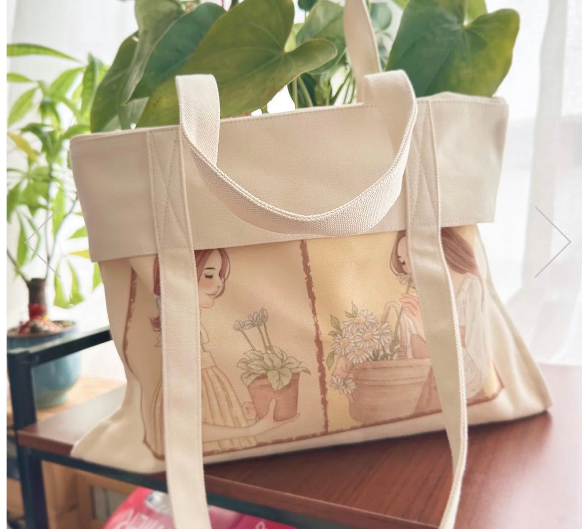 Windry Ramadhina X Journal Pages - Slow Living B| Canvas Bag| Tote Bag