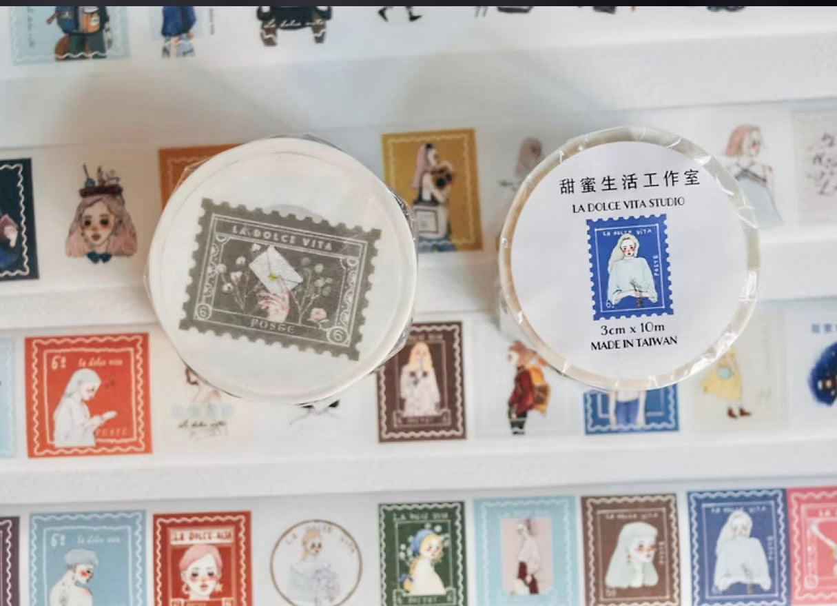La Dolce Vita - Sweet Mail| 3cm Die Cut Washi Tape | Release Paper