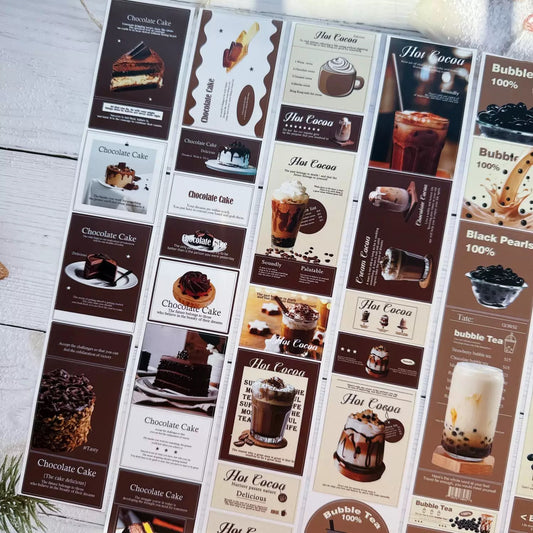 Say Studio - Brown | 5cm Kiss-cut Synthetic Paper Tape | Release Paper | 4M