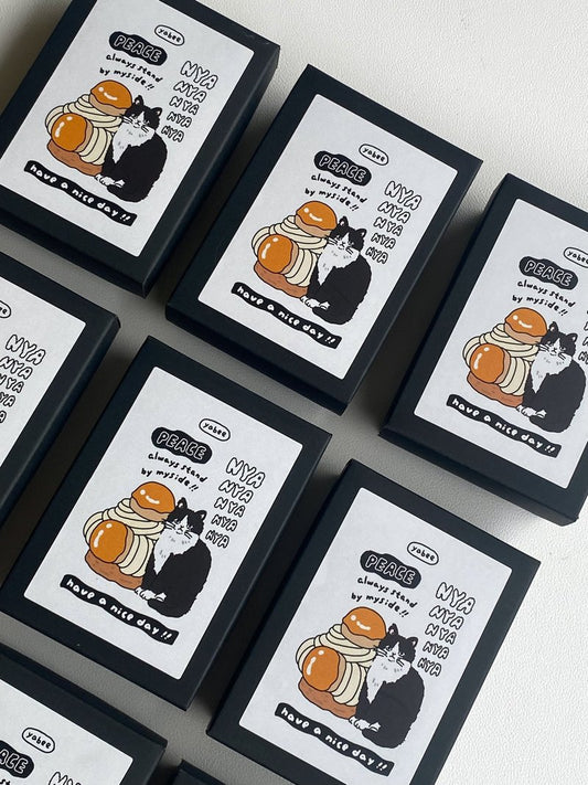 NEW! Yabee Zoo - Meow! Hooray! | 5pcs Rubber Stamp Set
