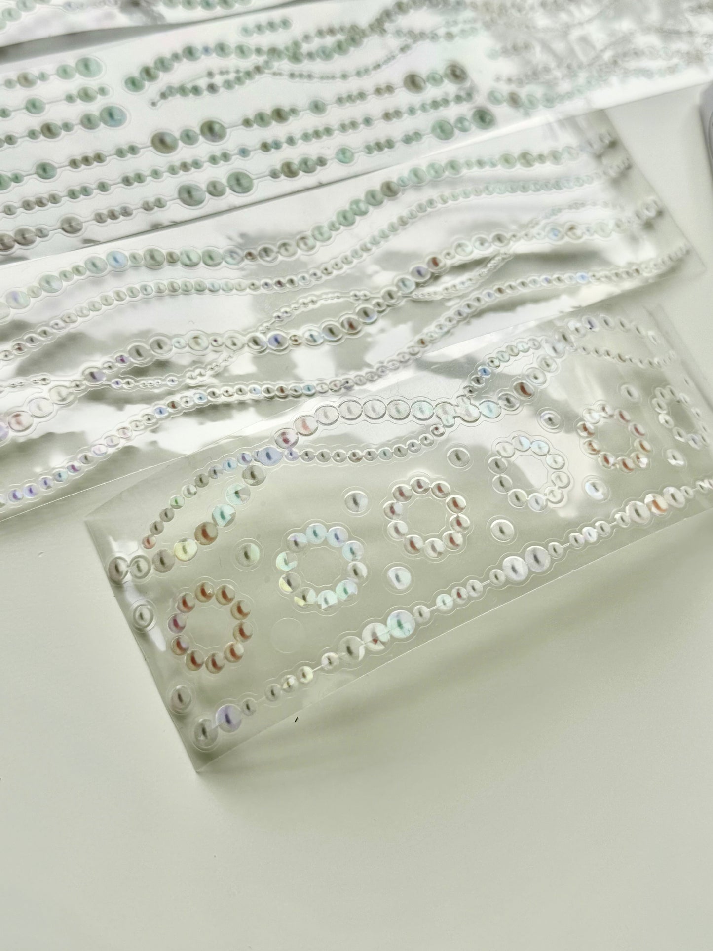 Say Studio - Pearl | 5cm Kiss-cut | Iridescent PET Tape | Release Paper | 5M