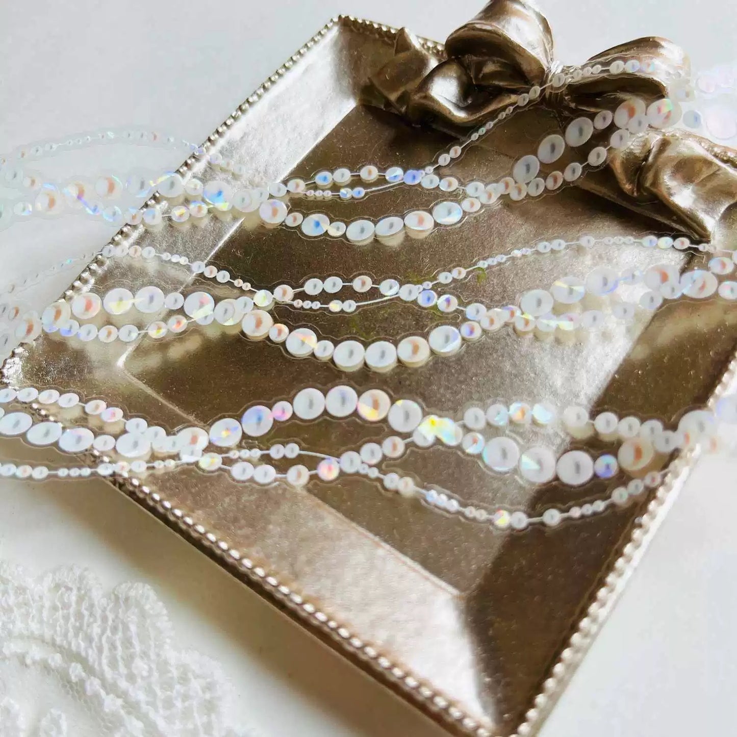 Say Studio - Pearl | 5cm Kiss-cut | Iridescent PET Tape | Release Paper | 5M