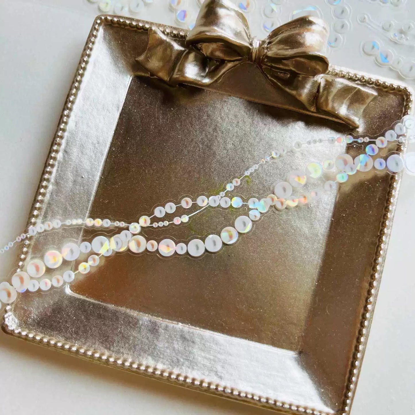 Say Studio - Pearl | 5cm Kiss-cut | Iridescent PET Tape | Release Paper | 5M