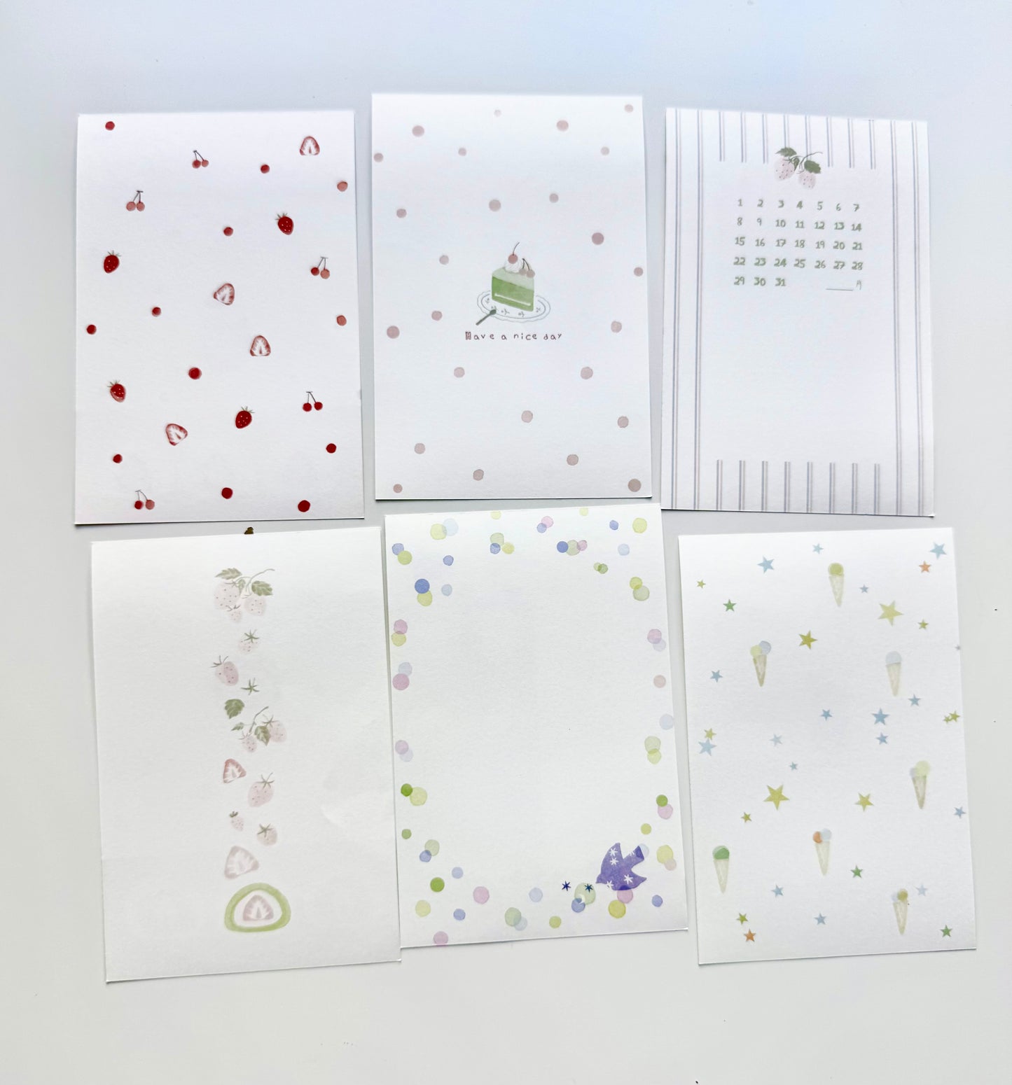 NEW! Wild Berry - Sweet |A7 Size | 30 pcs Memo Pad | Ephemera Paper | Double-sided Print