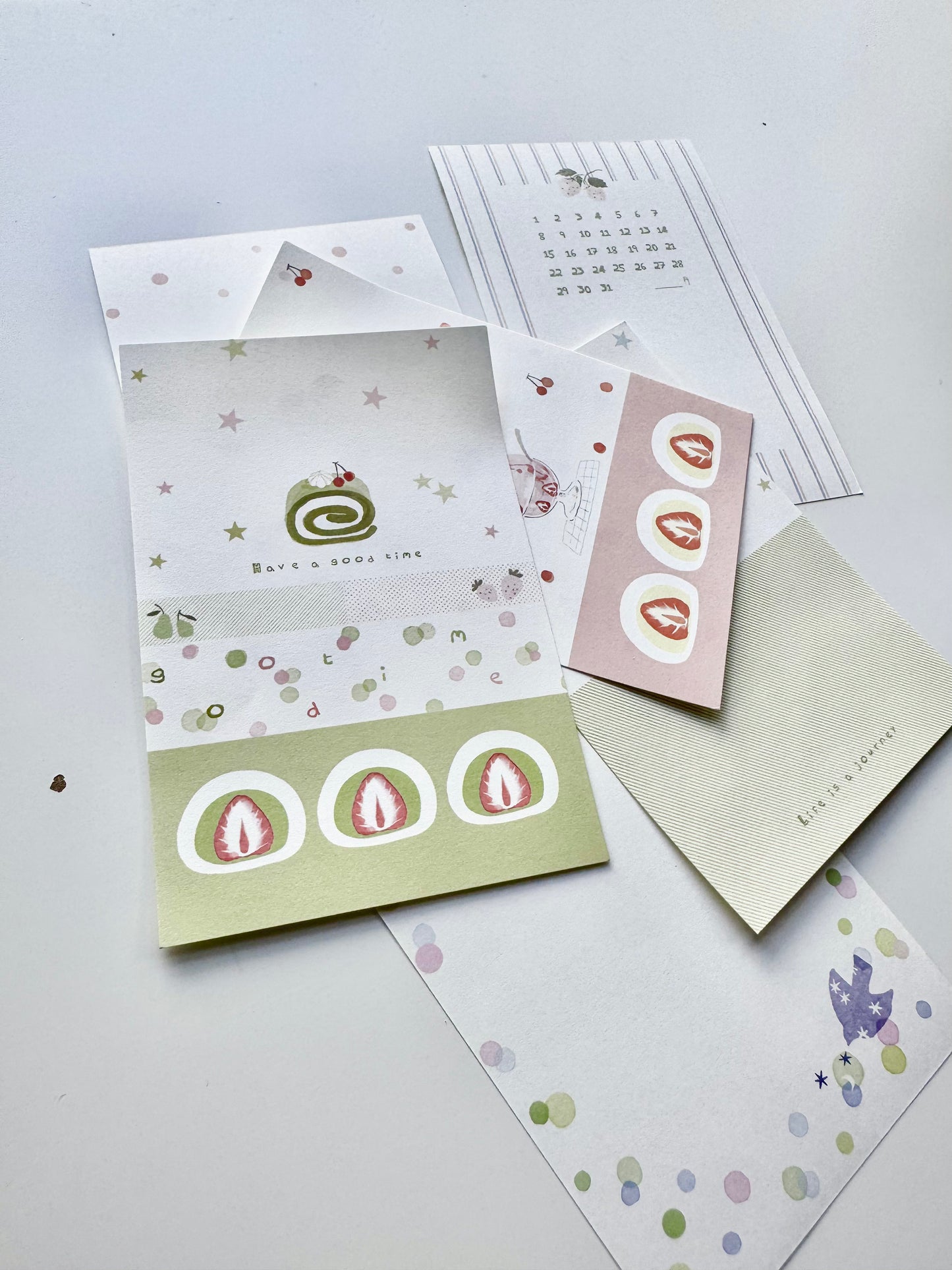 NEW! Wild Berry - Sweet |A7 Size | 30 pcs Memo Pad | Ephemera Paper | Double-sided Print
