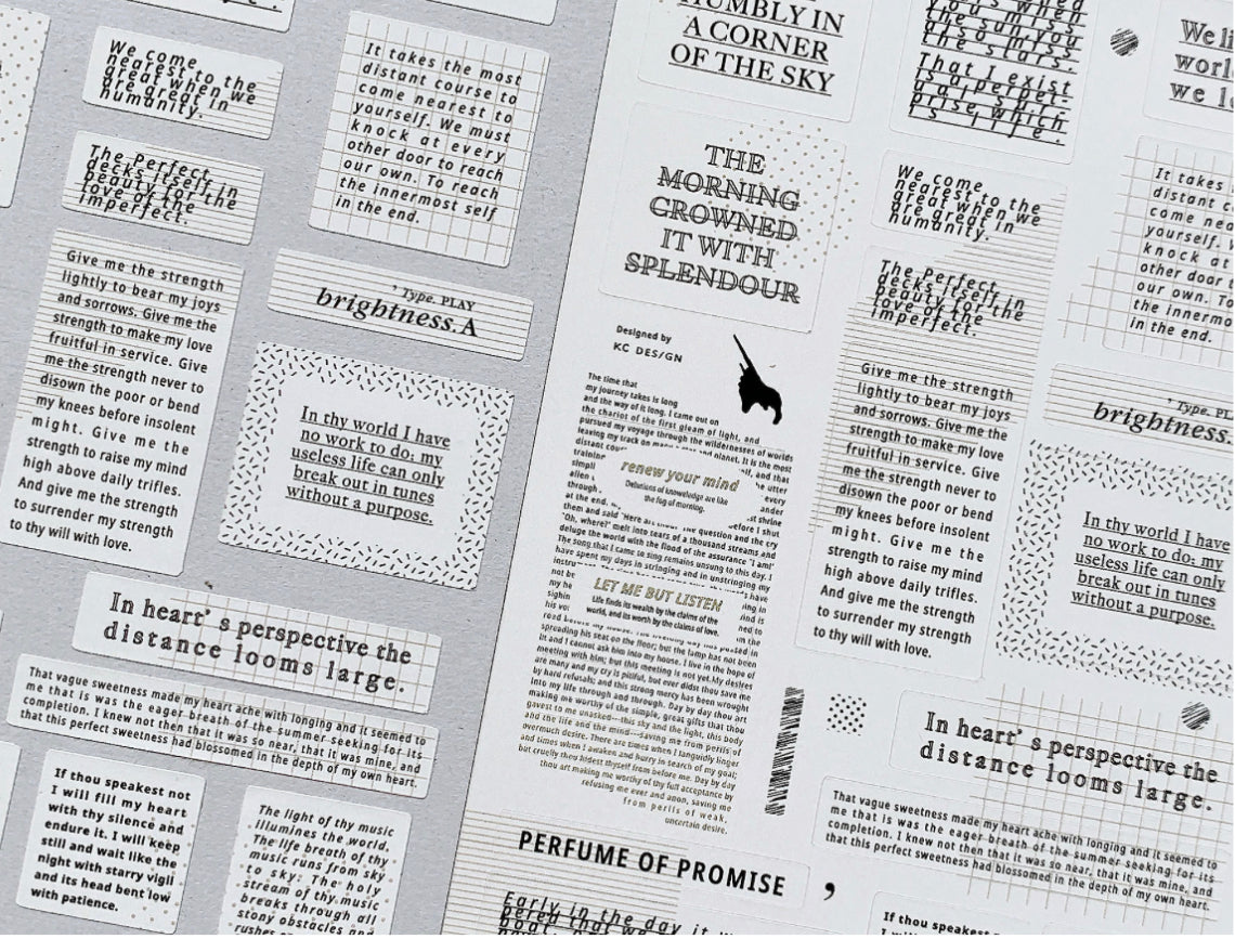 Asteroid B-610- To Brighten Your Life| 2 Sheets | Sticker