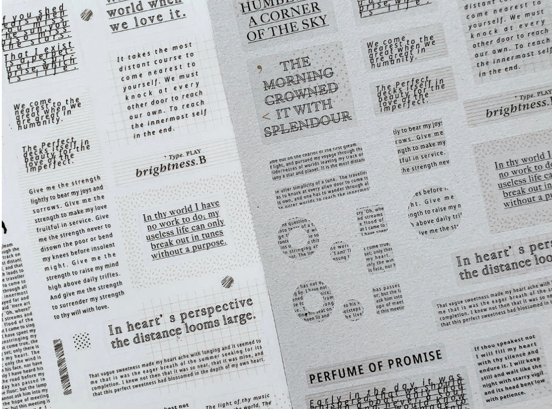 Asteroid B-610- To Brighten Your Life| 2 Sheets | Sticker