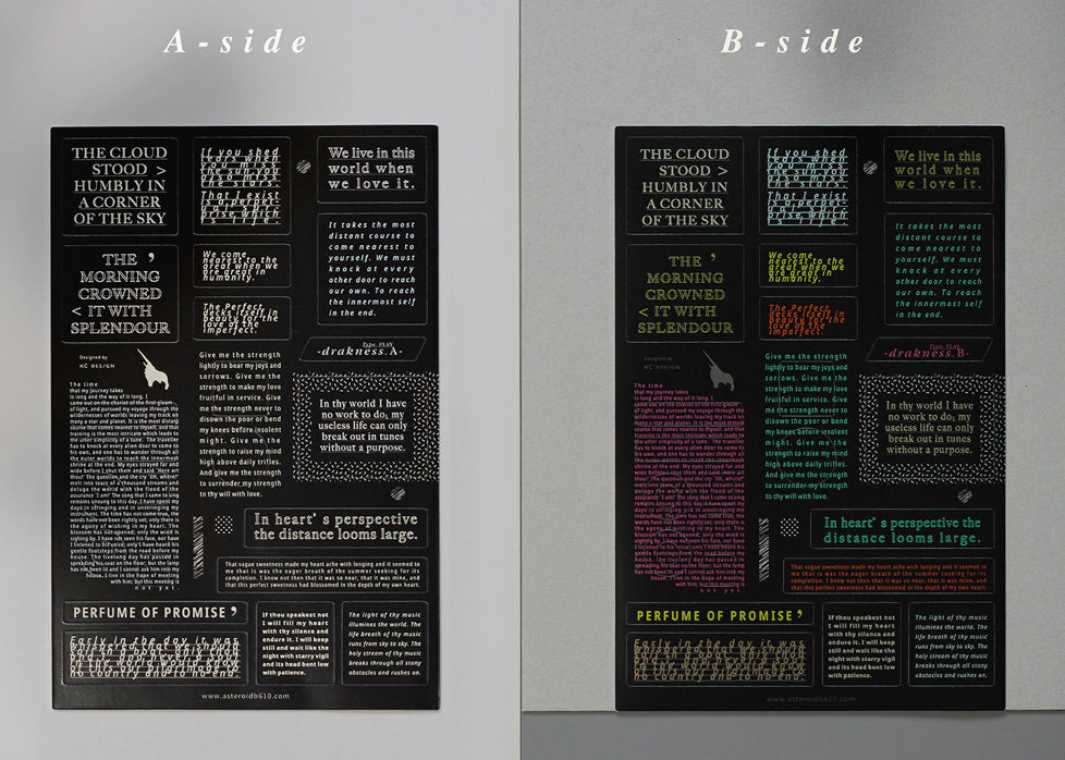 Asteroid B-610- To Brighten Your Life| 2 Sheets | Sticker