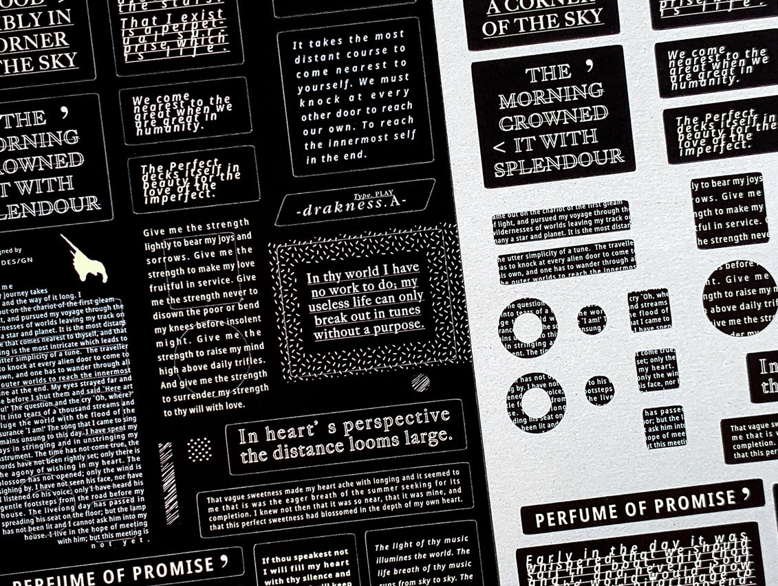 Asteroid B-610- To Brighten Your Life| 2 Sheets | Sticker