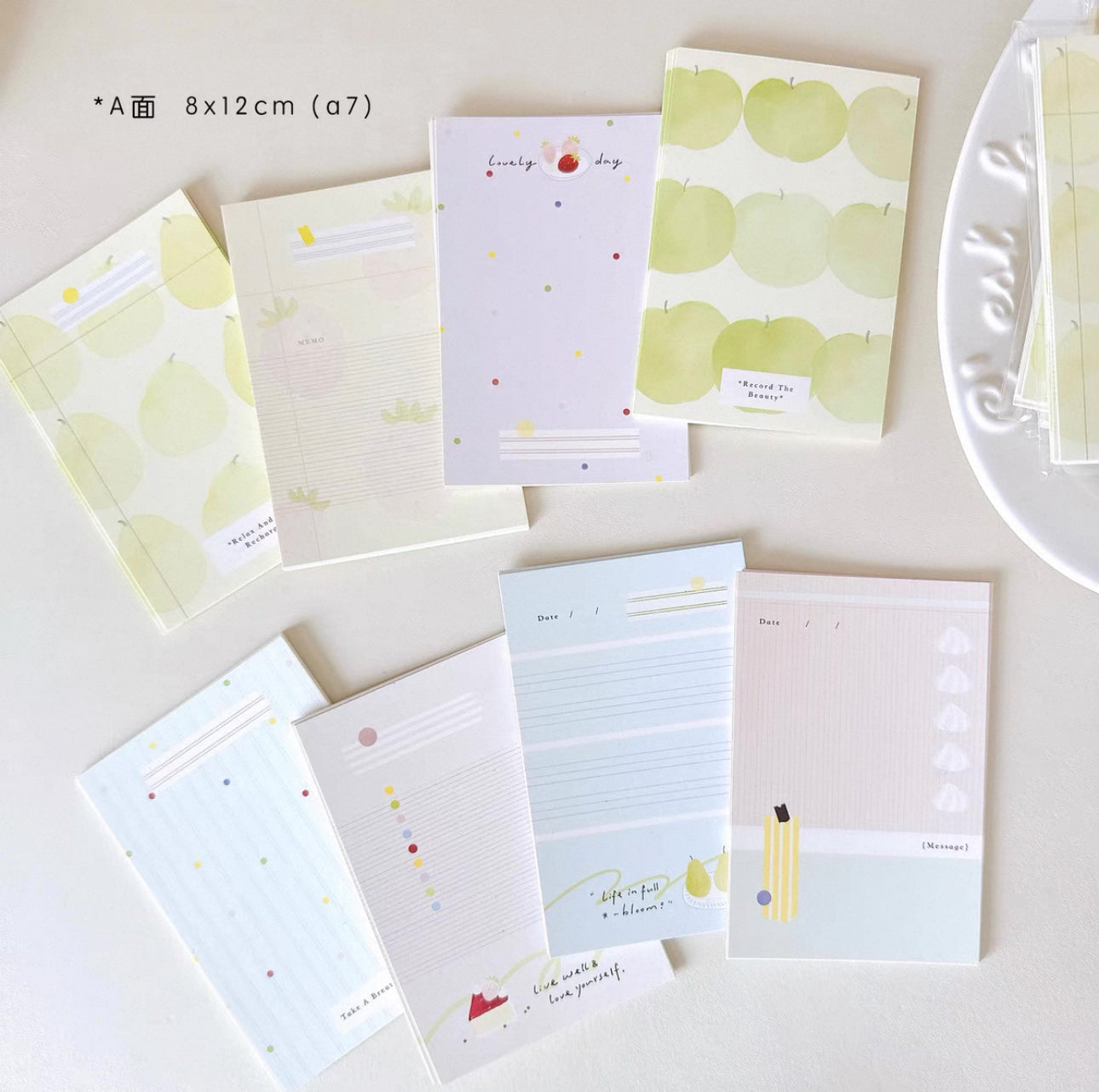 NEW! Wild Berry - Fresh |A7 Size | 40 pcs Memo Pad | Ephemera Paper | Double-sided Print
