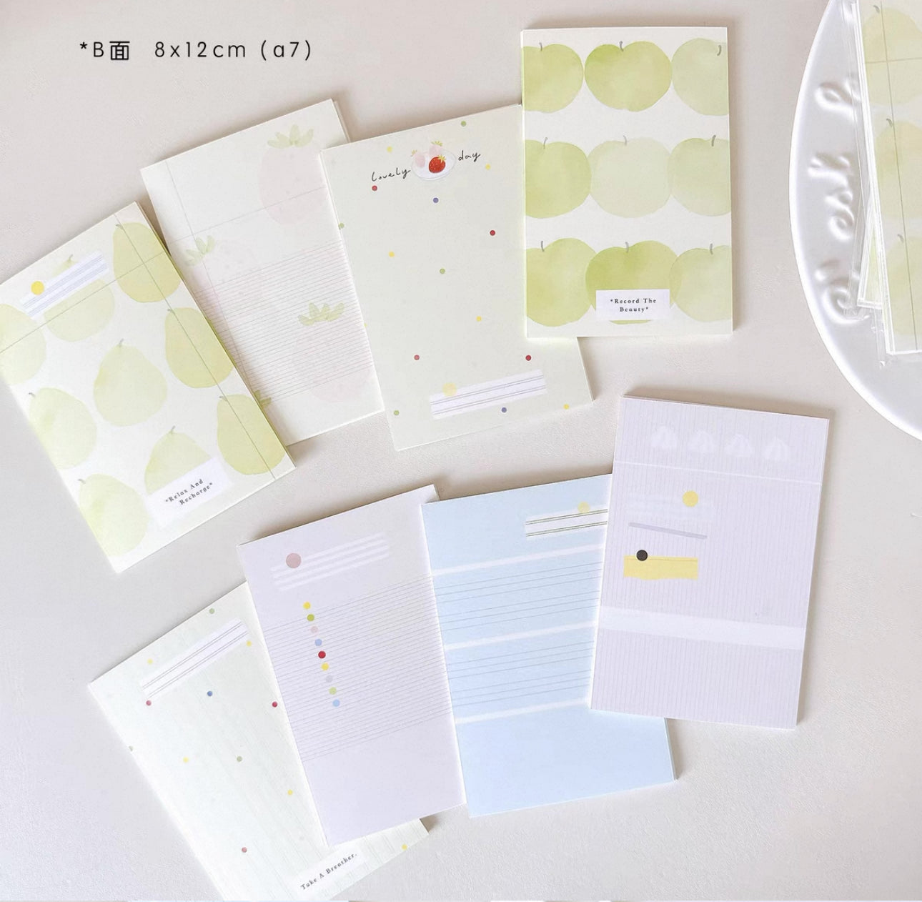 NEW! Wild Berry - Fresh |A7 Size | 40 pcs Memo Pad | Ephemera Paper | Double-sided Print