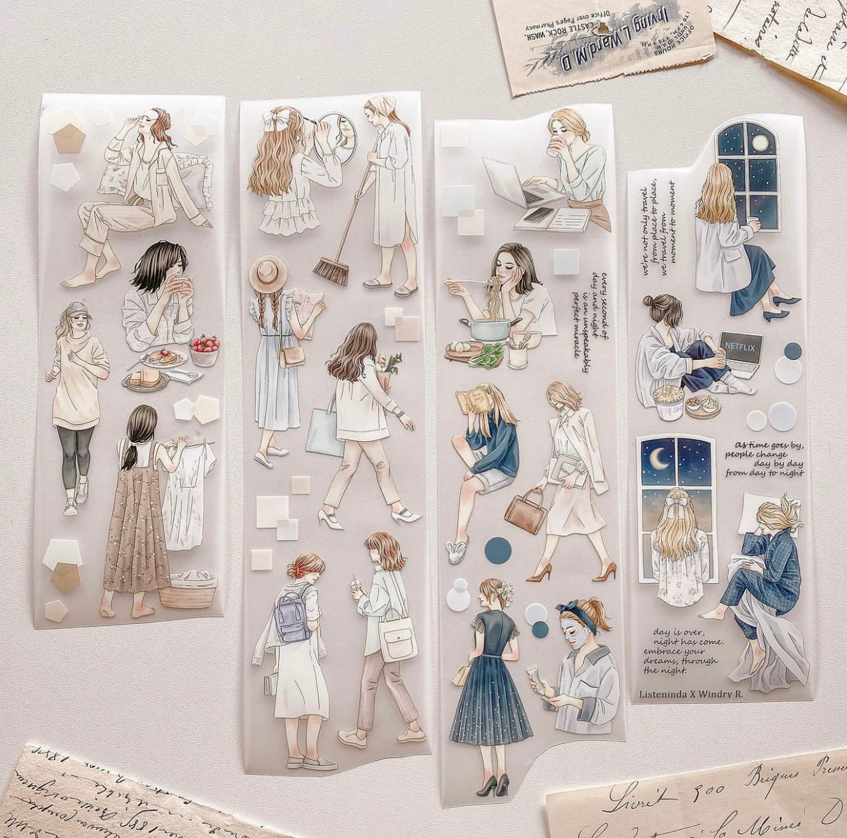 Windry Ramadhina X Listeninda - Day To Night | 7.5cm PET | Release Paper at q