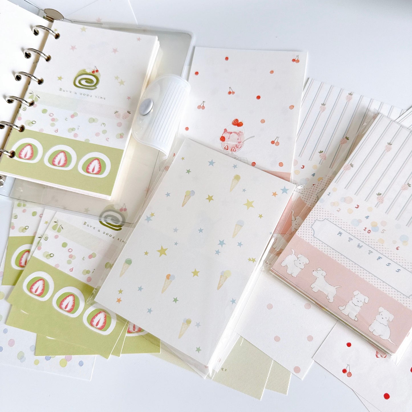 NEW! Wild Berry - Sweet |A7 Size | 30 pcs Memo Pad | Ephemera Paper | Double-sided Print
