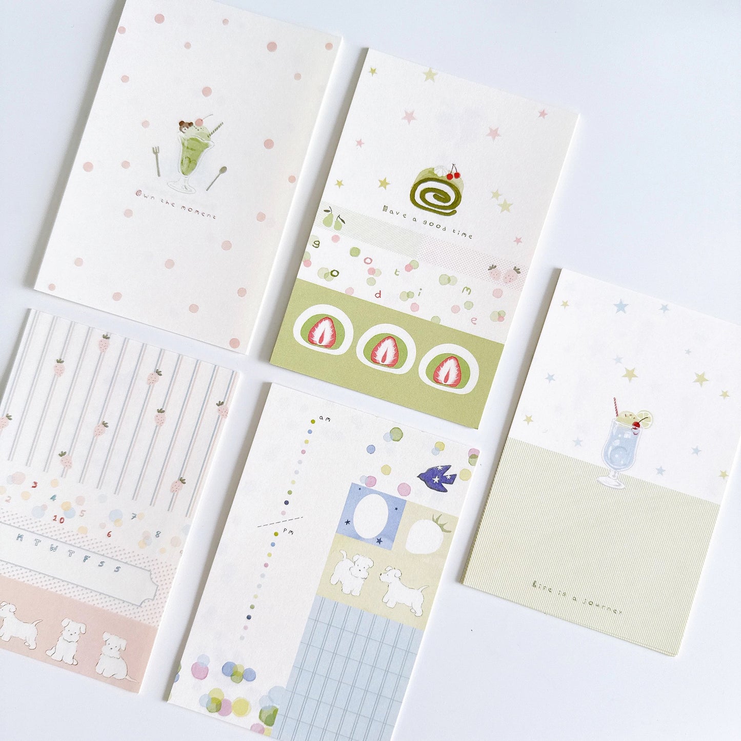 NEW! Wild Berry - Sweet |A7 Size | 30 pcs Memo Pad | Ephemera Paper | Double-sided Print