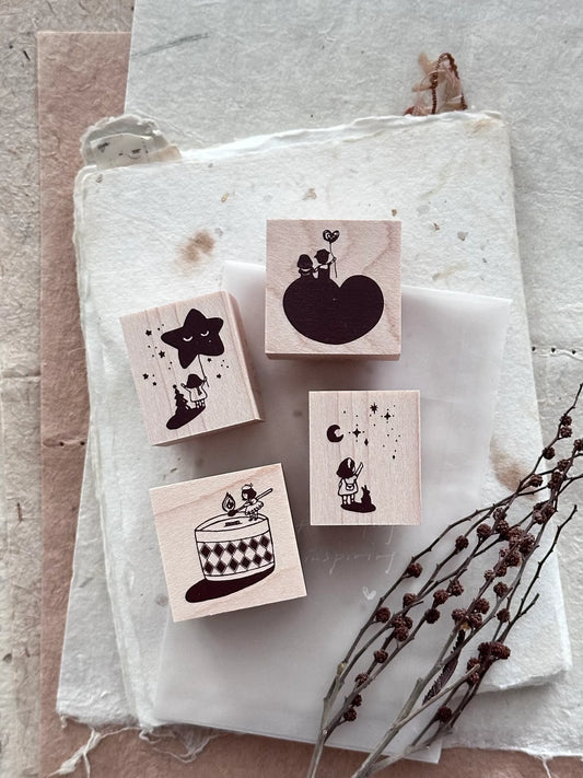 NEW! Nove Production - Little Ordinary People | Rubber Stamps