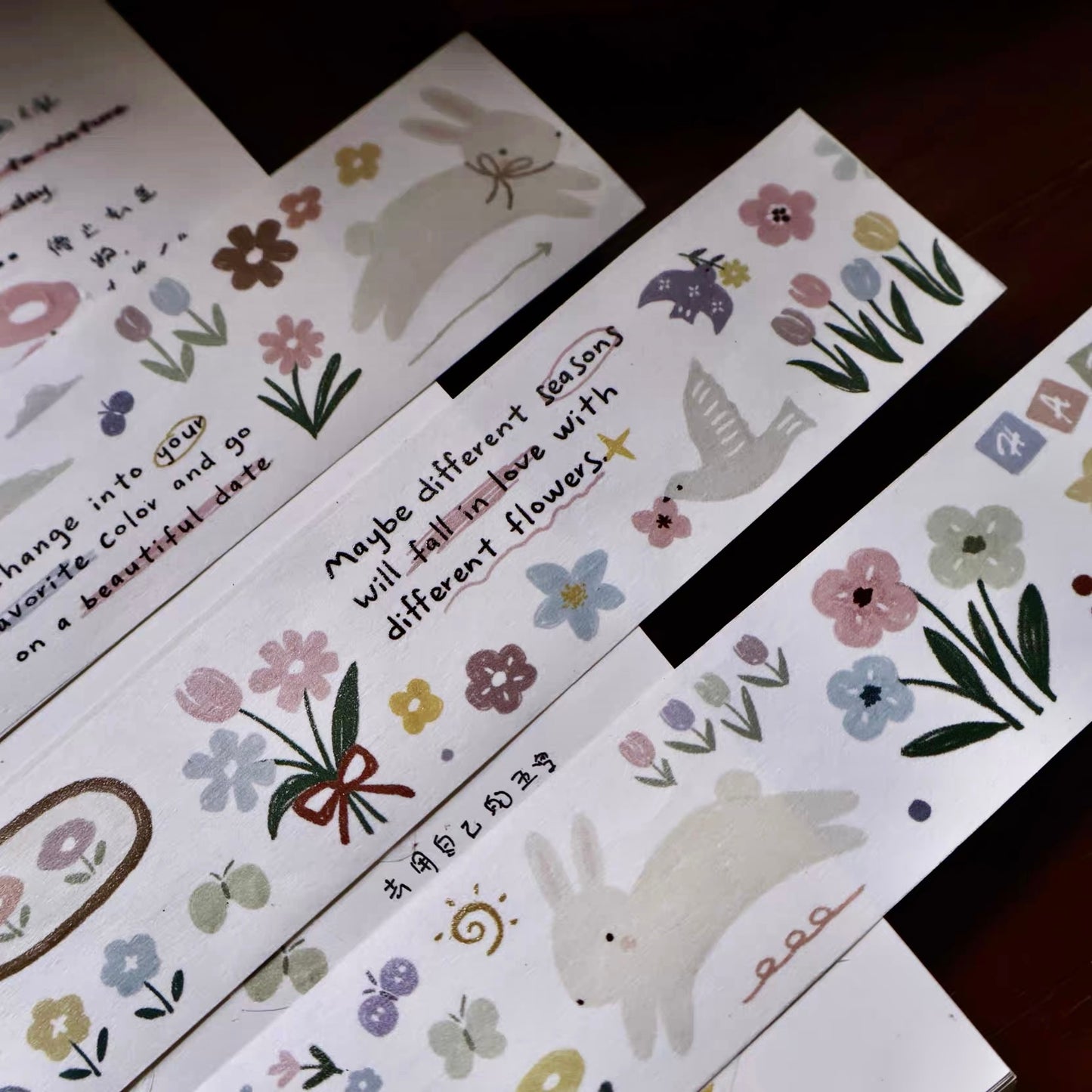 NEW! Yier Studio - Rabbit Flower Story | Kiss-cut | 3.5cm Tape | Release Paper | 5M