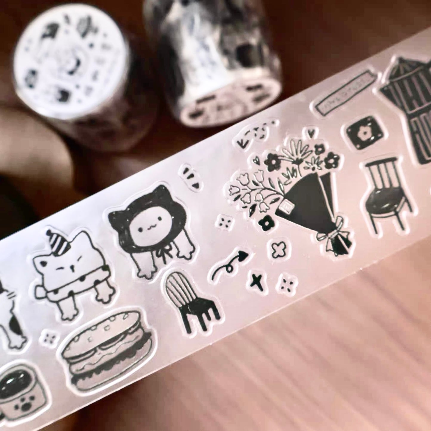 NEW! Yier Studio - Cat Café Daily Life | Kiss-cut | 4.5cm Tape | Release Paper | 5M