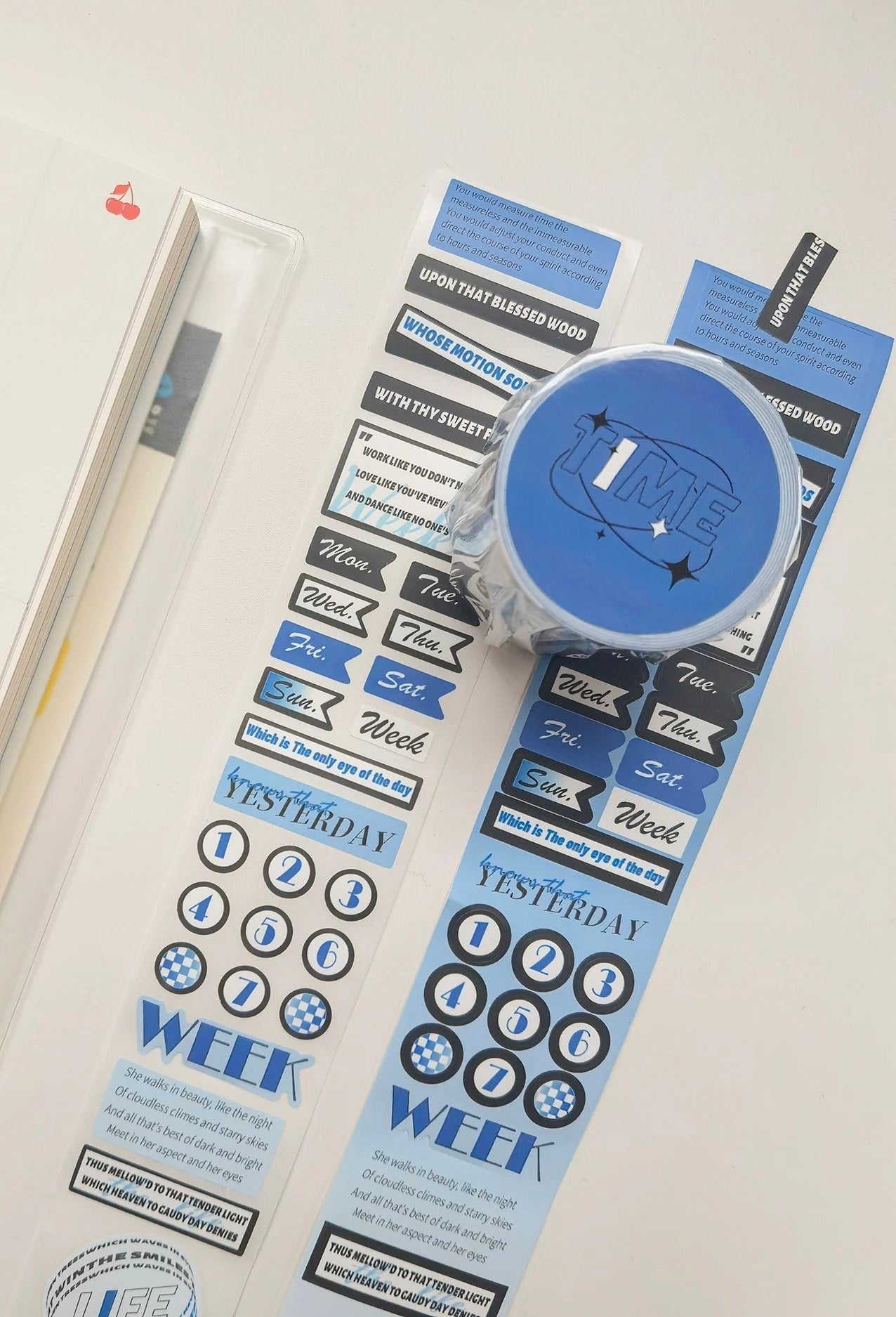 TPZ - Blue | 4cm Kiss- cut Sticker Tape | Release Paper | 5M