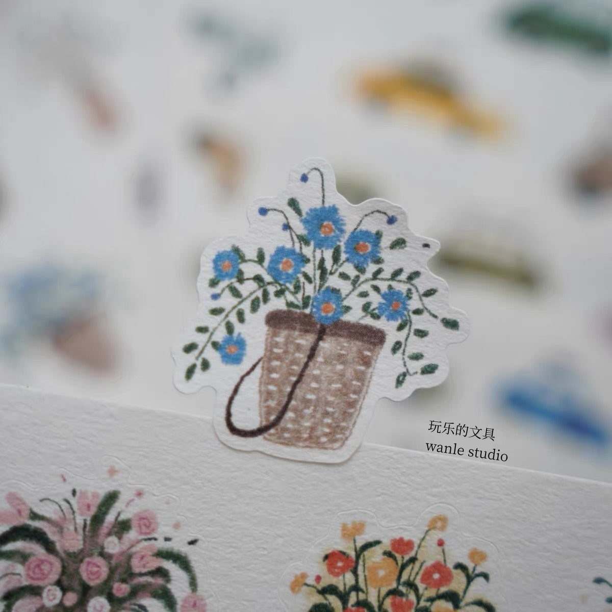 NEW Wongyuanle Vol.6 - Basket | Die Cut | 2 Sheets Sticker