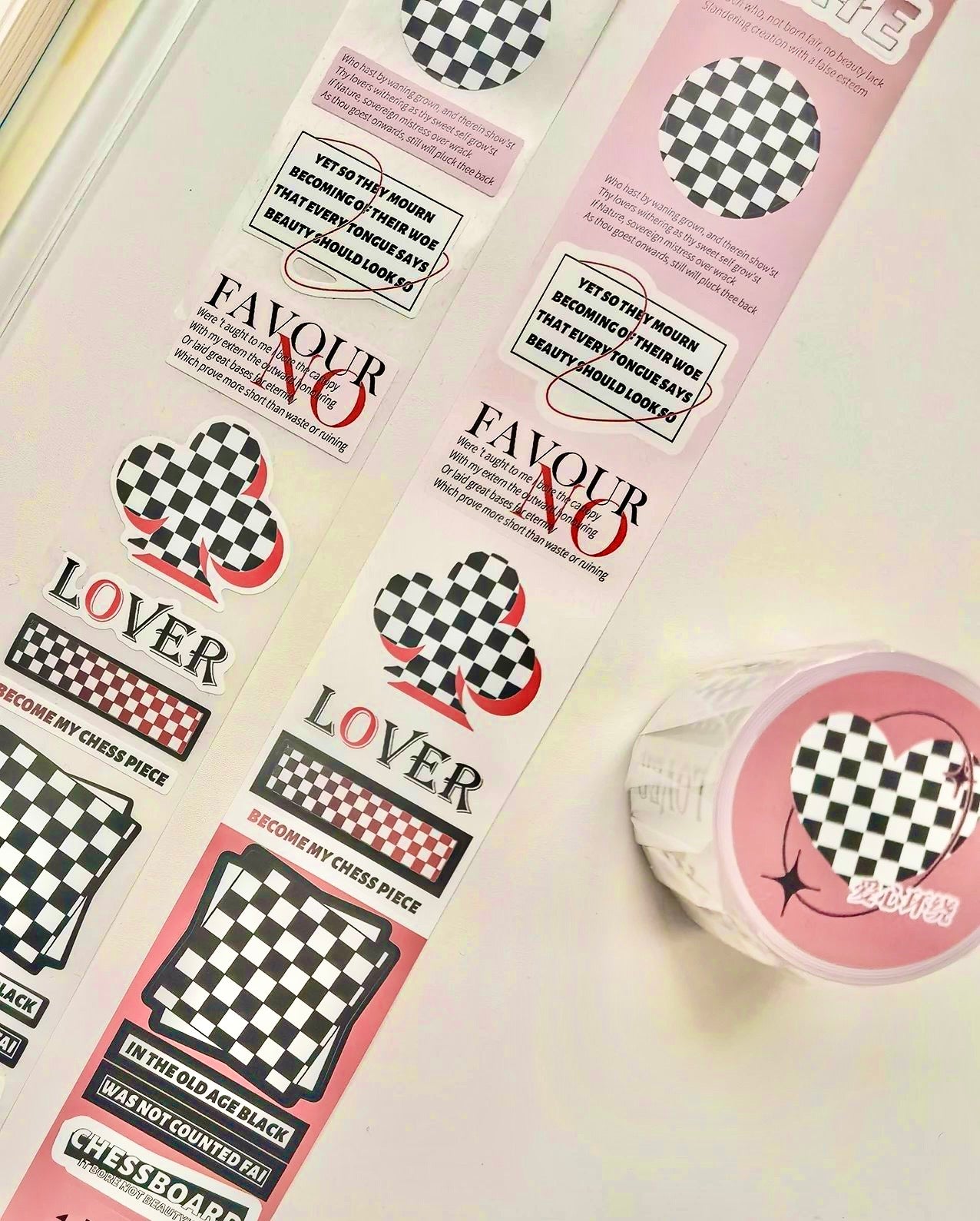 TPZ - Red | 4cm Kiss- cut Sticker Tape | Release Paper | 5M