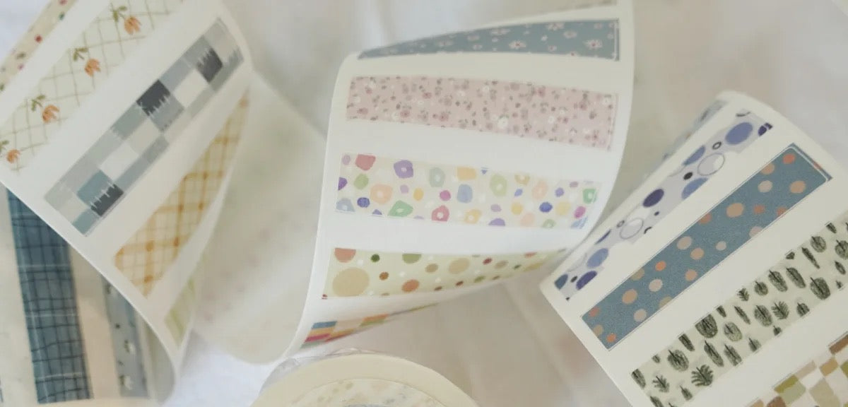 NEW Wongyuanle Vol.6 - Pattern | 5cm Basic Washi Tape | Release Paper