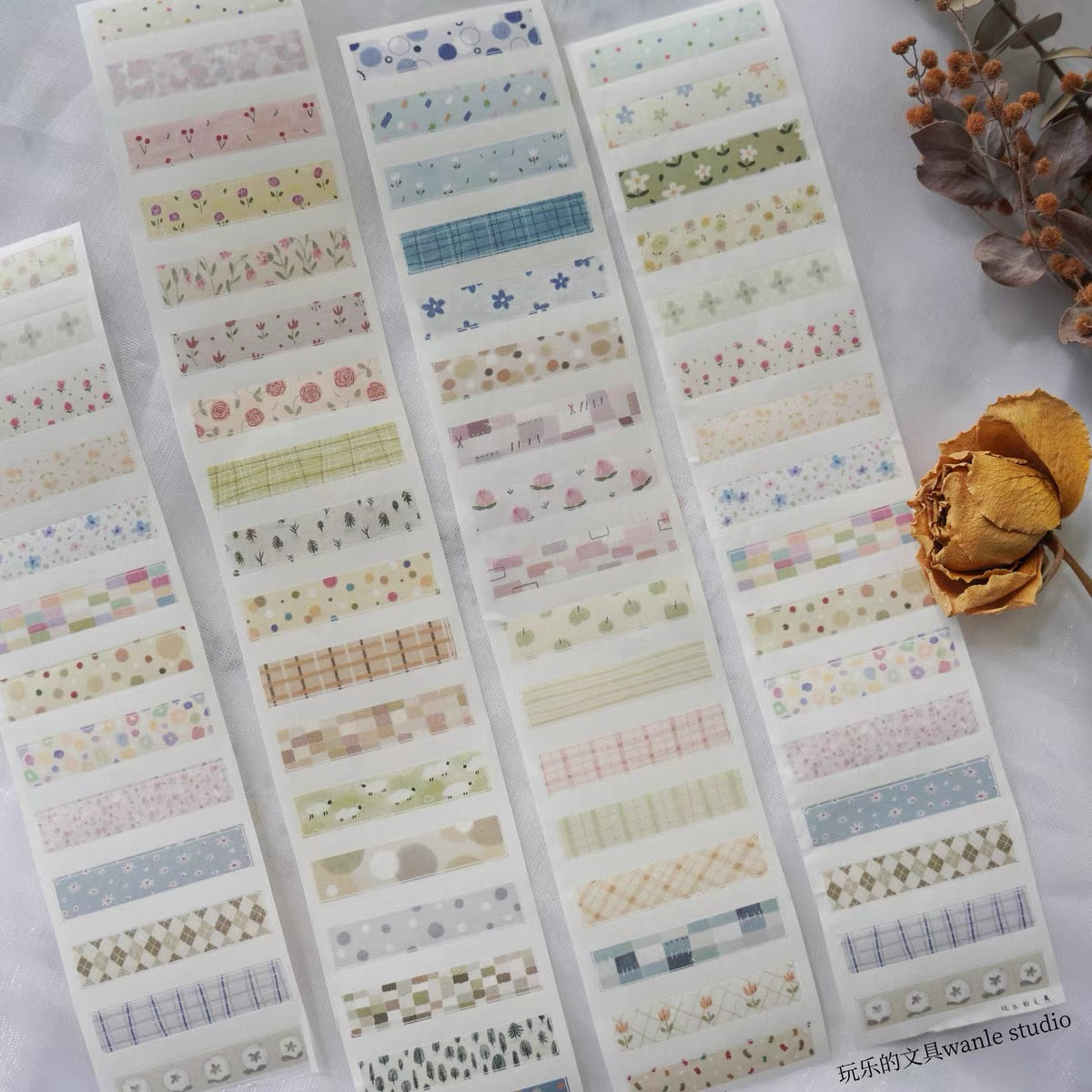 NEW Wongyuanle Vol.6 - Pattern | 5cm Basic Washi Tape | Release Paper