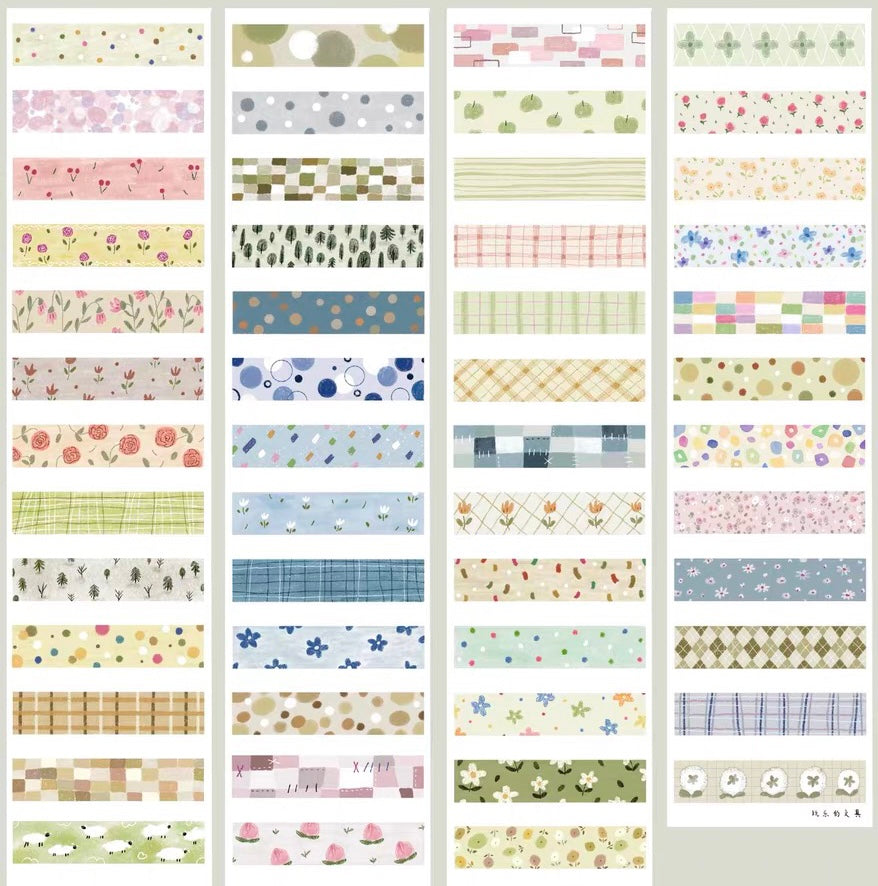 NEW Wongyuanle Vol.6 - Pattern | 5cm Basic Washi Tape | Release Paper