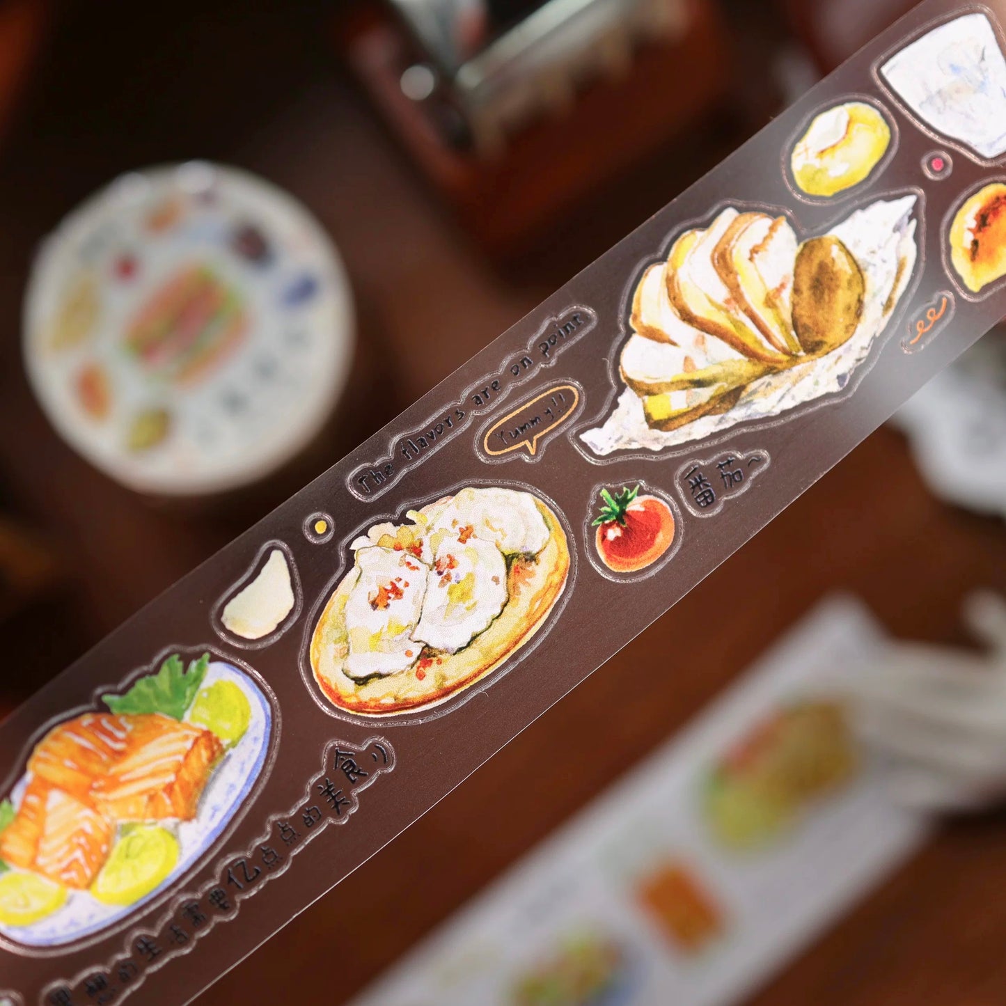 NEW! Yier Studio - Snack Journal | Kiss-cut | 3cm PET Tape | Paper Tape | Release Paper | 5M