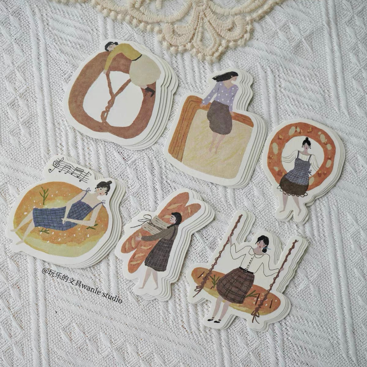 Wongyuanle - Bread | 30pcs Memo Pad | Ephemera Paper