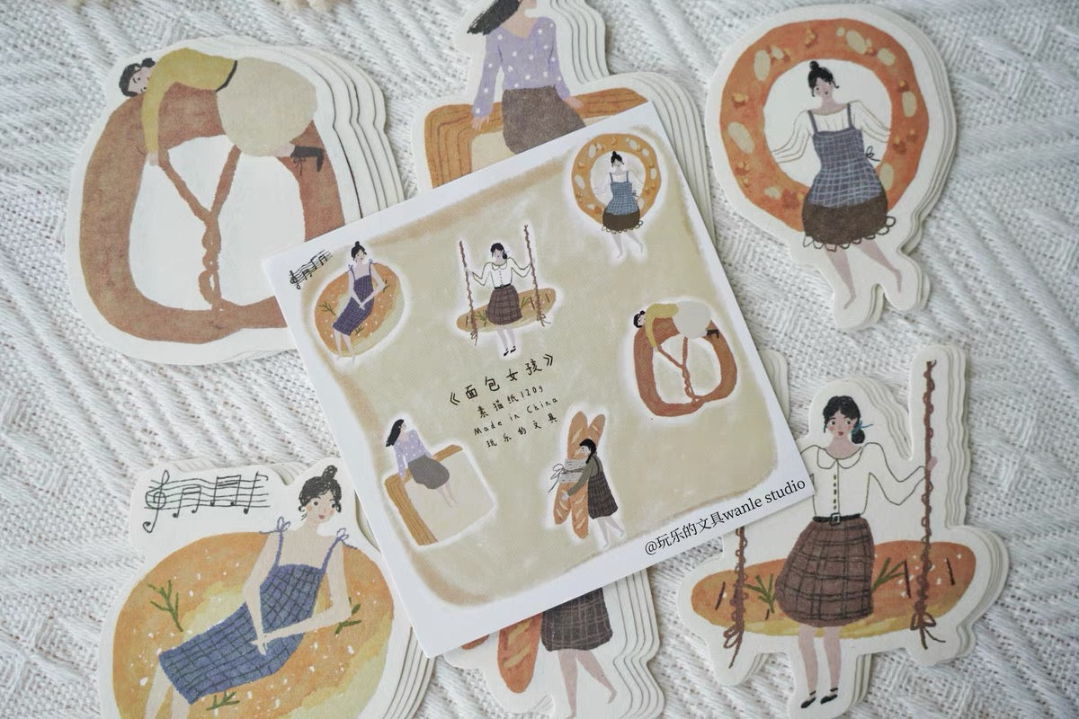 Wongyuanle - Bread | 30pcs Memo Pad | Ephemera Paper