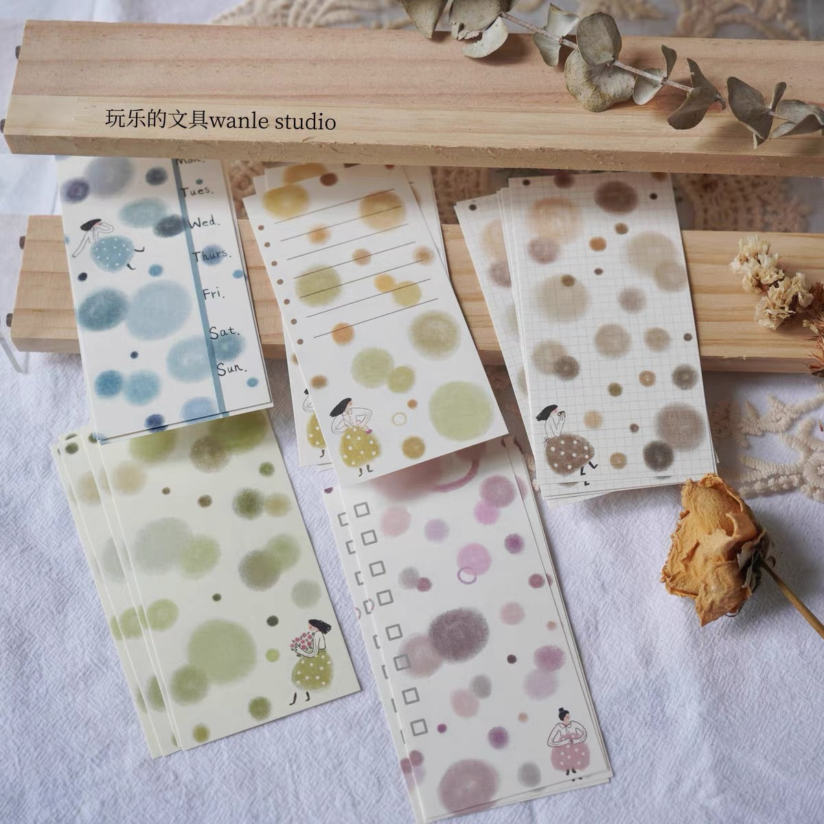 NEW Wongyuanle - Vol.6 Bubbles | 30pcs Memo Pad | Ephemera Paper