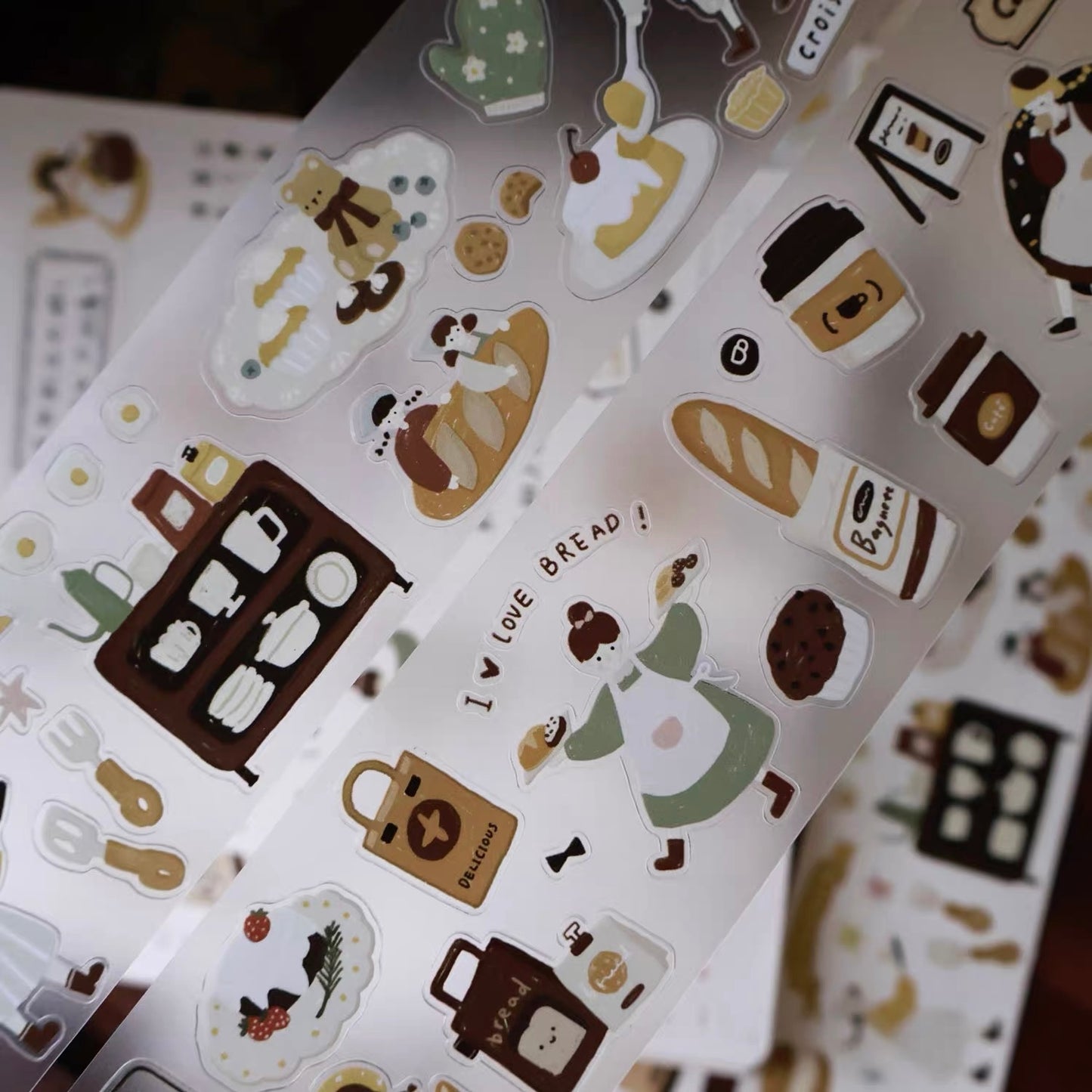 NEW! Yier Studio - Bread Diary | 5cm Kiss-cut Tape | Release Paper | 5M