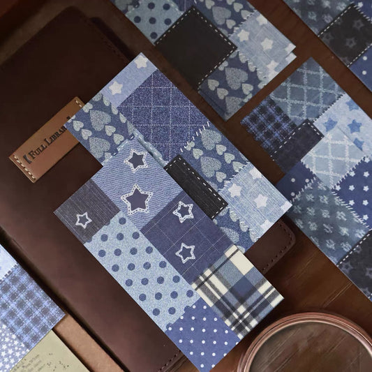 NEW! Yier Studio - Denim Blue | 24 pcs Memo Pad | Ephemera Paper