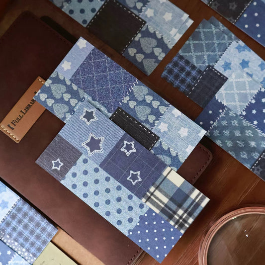 NEW! Yier Studio - Denim Blue | 24 pcs Memo Pad | Ephemera Paper
