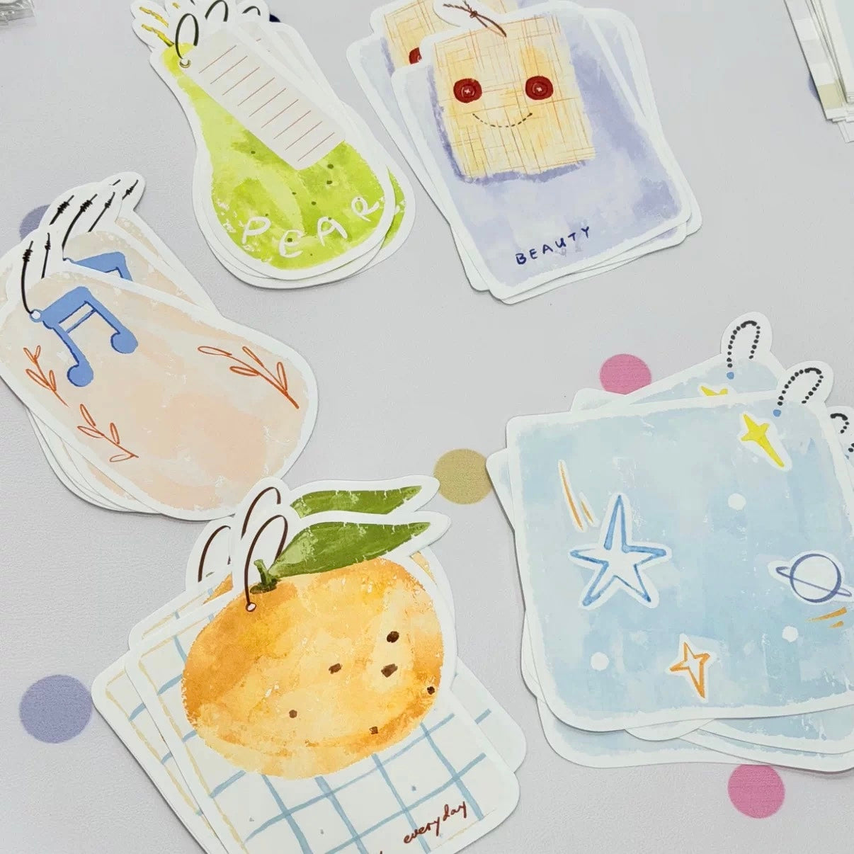 NEW! Lynn Illustration - Tags | 25pcs Memo Pad | Ephemera Paper