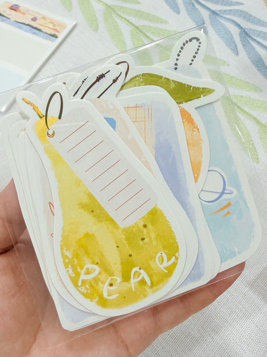 NEW! Lynn Illustration - Tags | 25pcs Memo Pad | Ephemera Paper