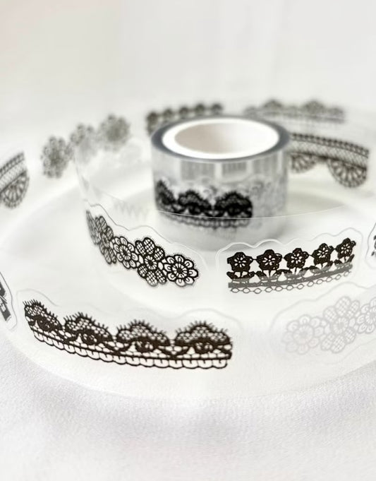 Pion - Lace | Kiss-cut | 2.5cm PET Tape | Release Paper | 5M