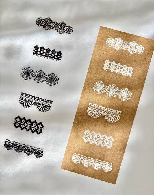 Pion - Lace | Kiss-cut | 2.5cm PET Tape | Release Paper | 5M